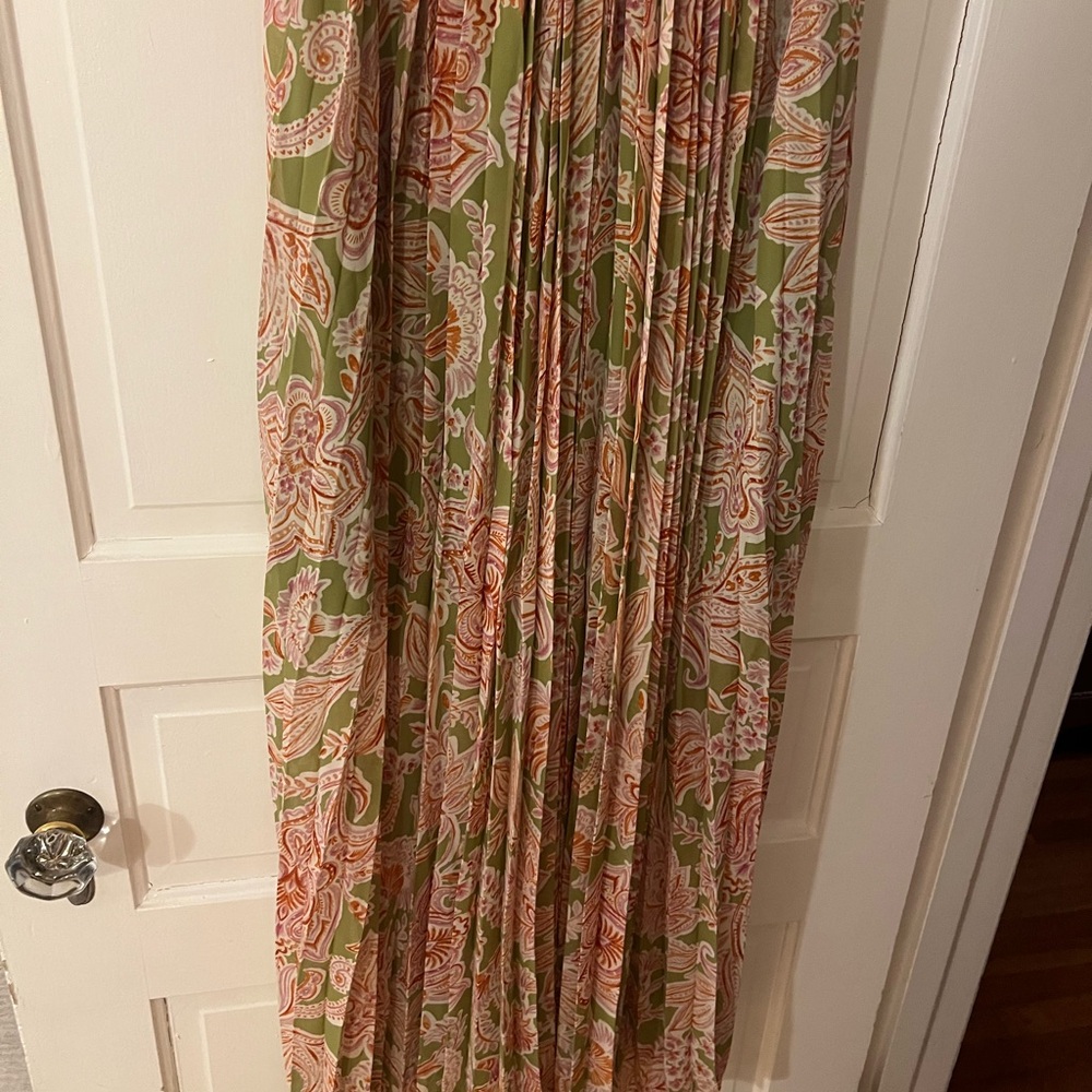 Pink and Green maxi dress